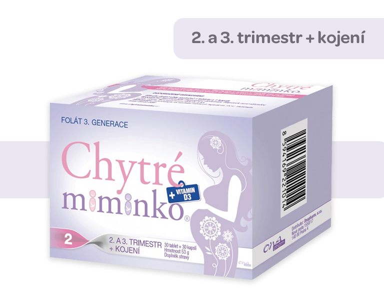 Chytré miminko 2, DHA, kyselina listová, foláty 3. generace