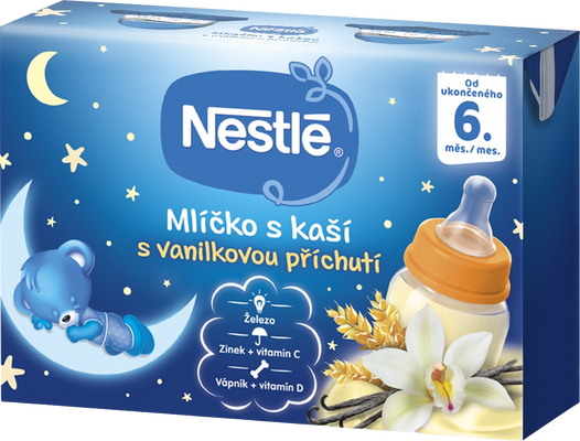 Nestlé Mlíčko s kaší vanilkové 2 x 200 ml