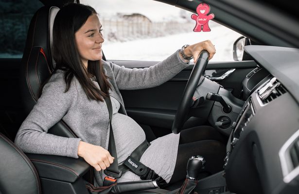 Zopa Těhotenský pás do auta Mummy belt black