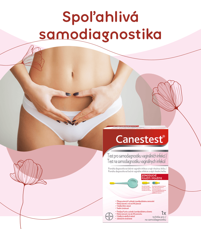 Canestest test na samodiagnostiku vaginálnych infekcií, 1x1 ks