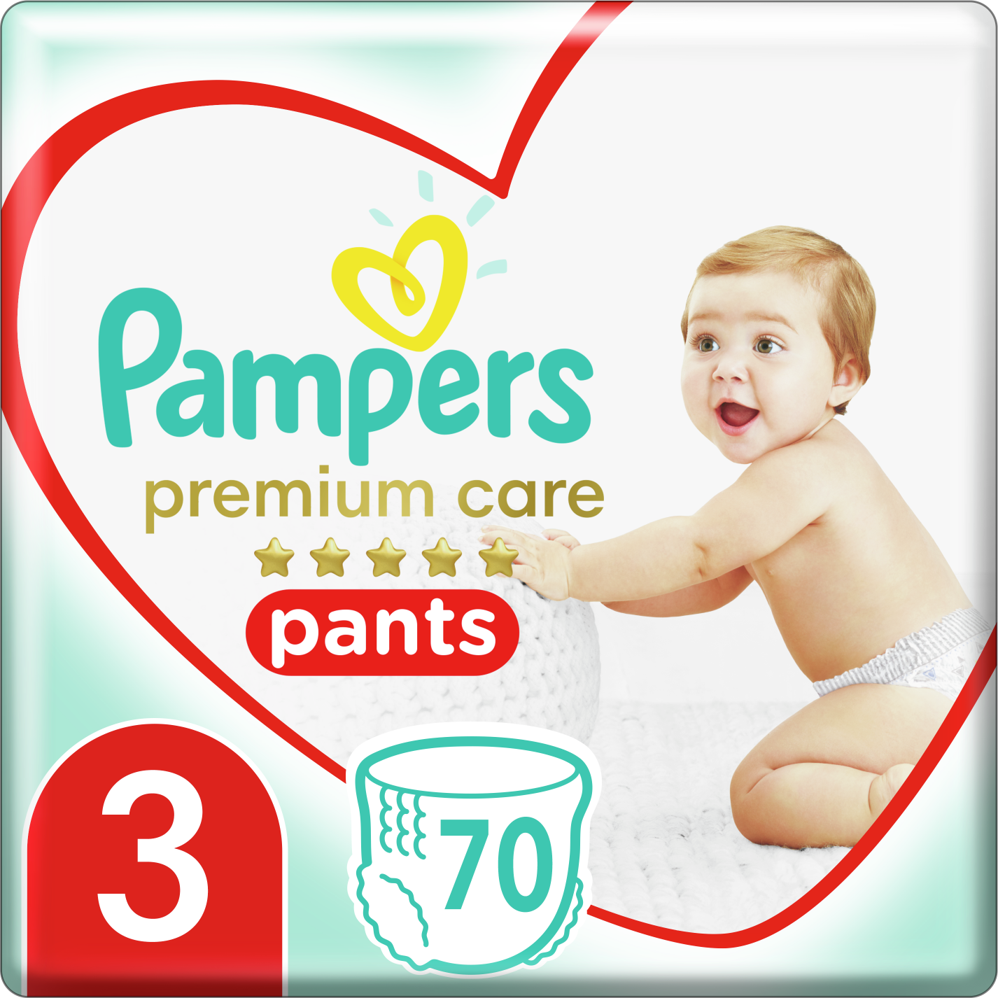 Pampers Premium Care Pants bugyipelenka 3-as méretű, 70 db