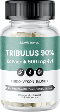 MOVit Energy TRIBULUS 90% Kotvičník 500 mg 4v1 60 kapslí