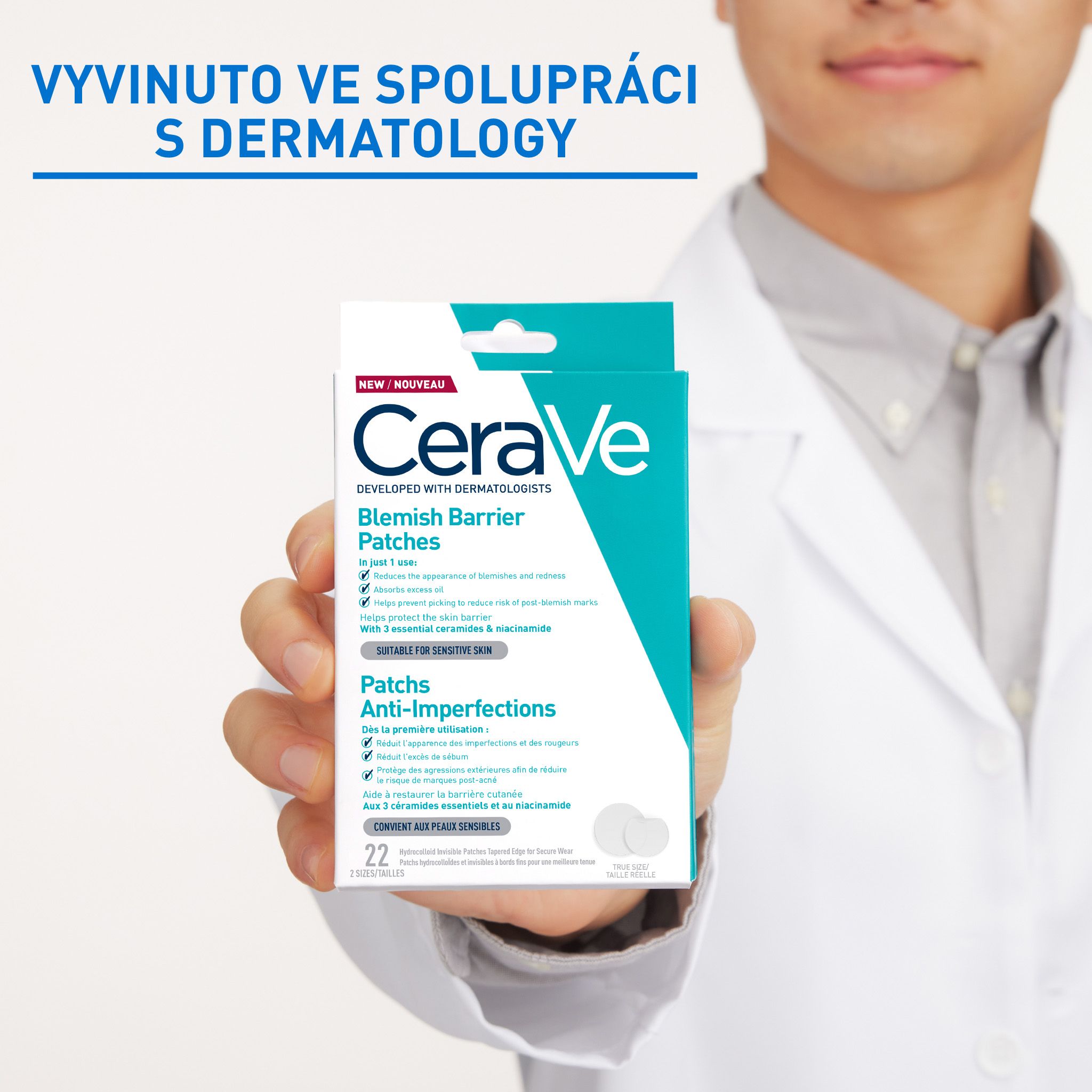 CeraVe náplasti proti nedokonalostem s ceramidy a niacinamidem 22 ks