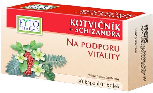 Fytopharma Kotvičník+Schizandra 30 tobolek
