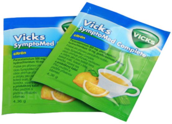 Vicks SymptoMed complete citrón perorální prášek roztok 5 sáčků 5 ks