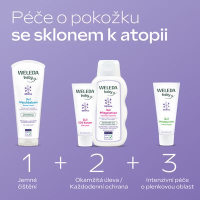 Weleda 3v1 DERMA Krém na zadeček 50 ml