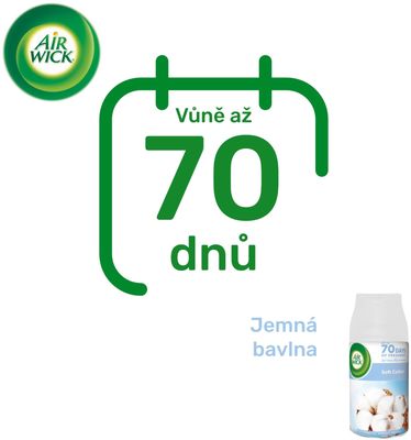 Airwick Náplň do automatického difuzéru Freshmatic Jemná bavlna 250 ml