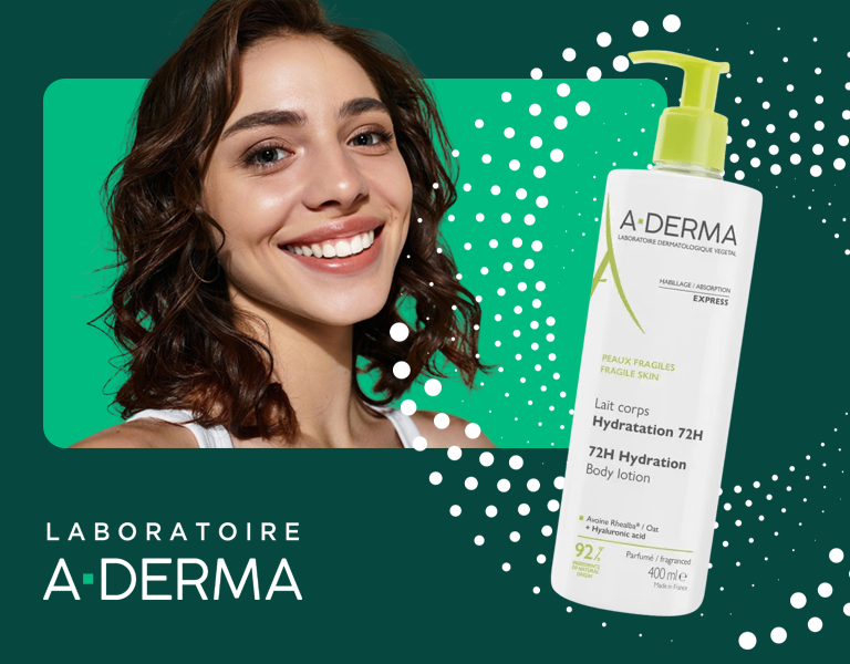 A-Derma Tělové mléko 72h hydratace