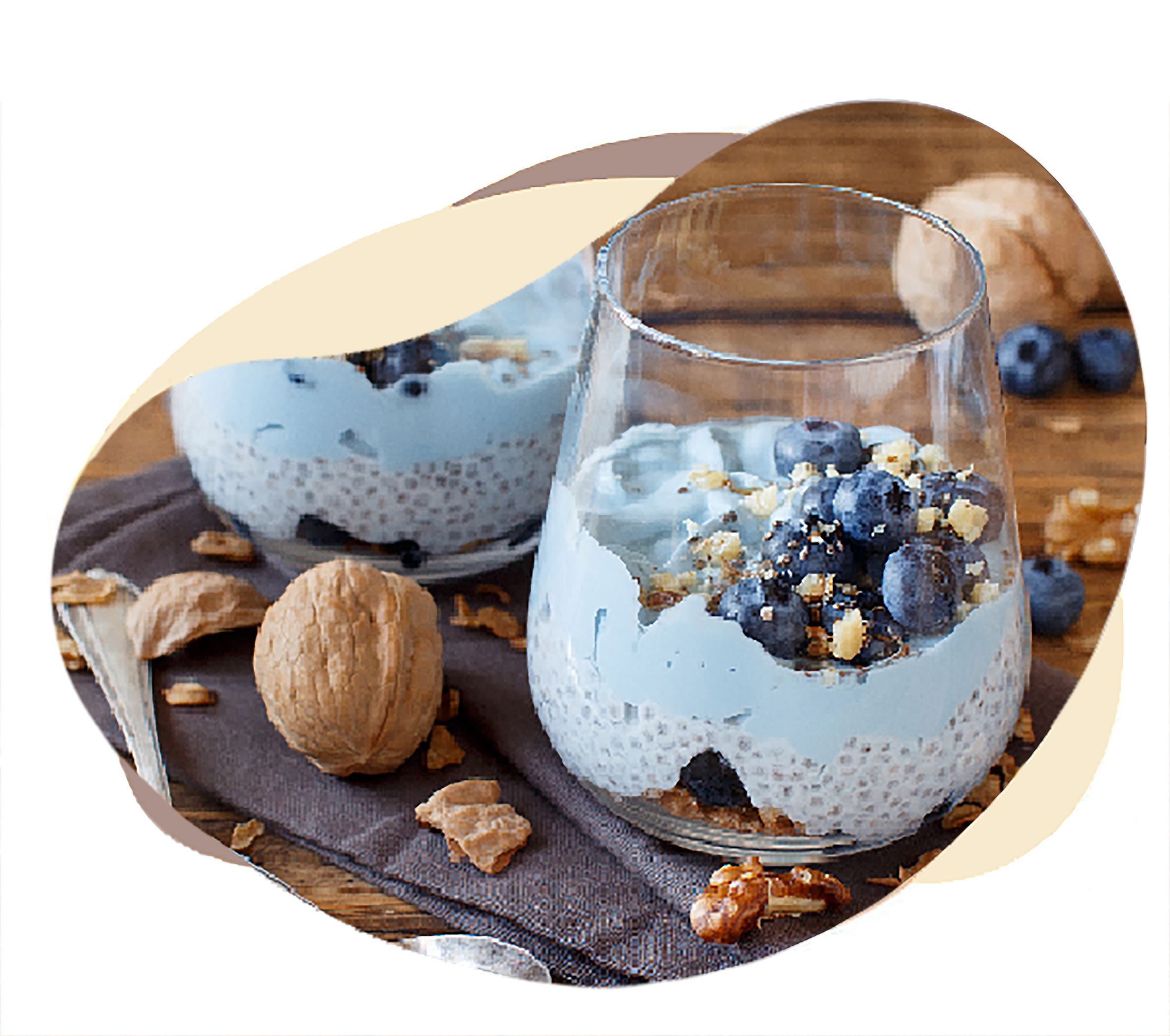 chia puding , chia semínka , aporosa chia