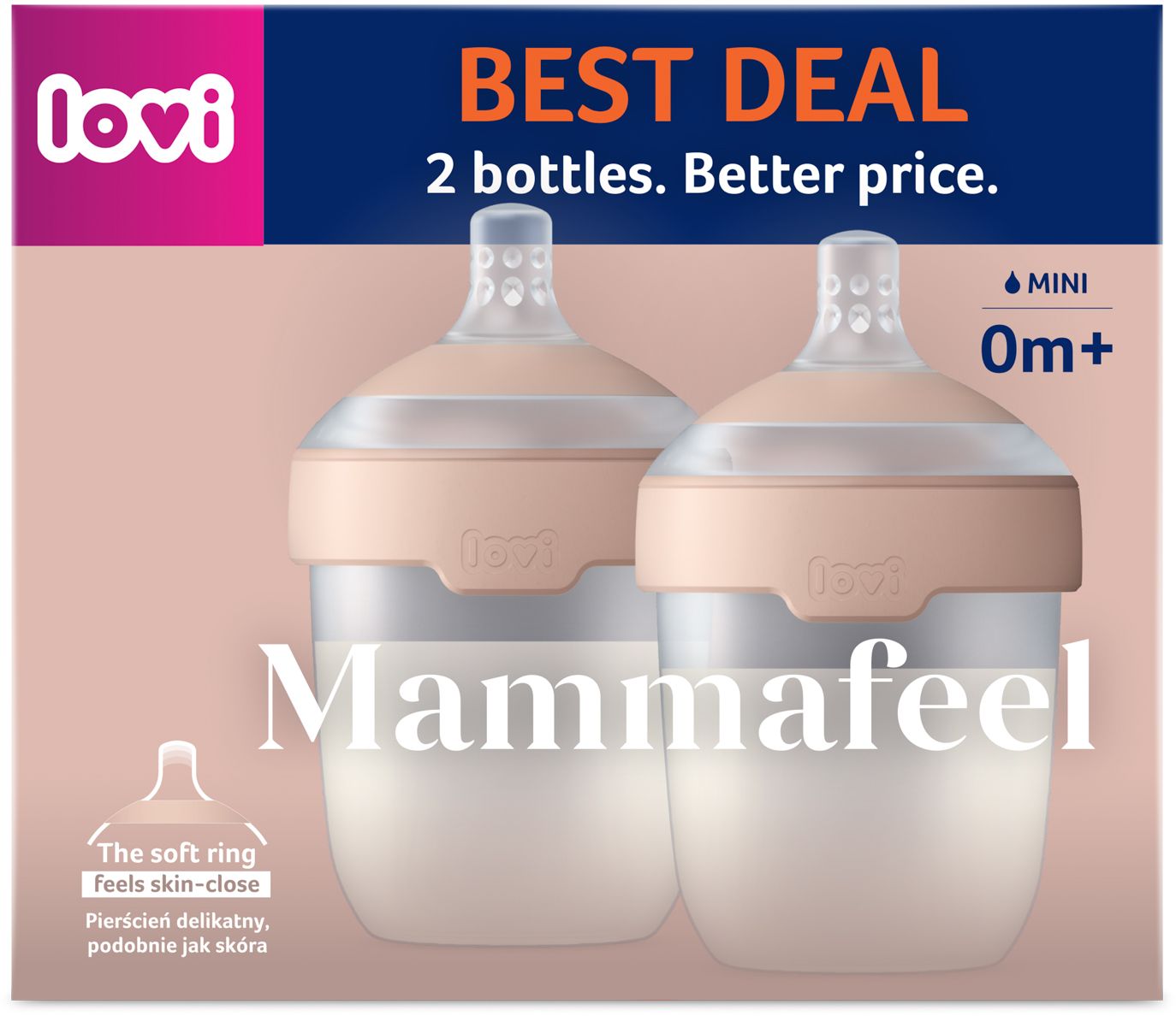 LOVI Set lahví MAMMAFEEL 2 x 150 ml