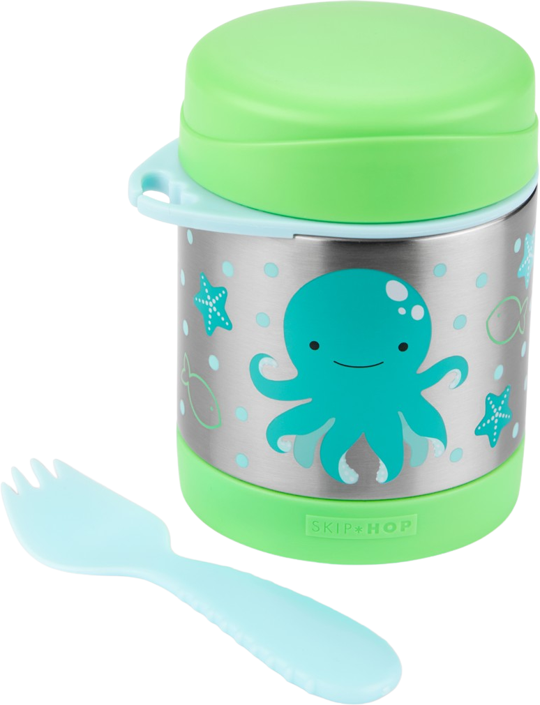 Skip Hop Zoo Termoska na jídlo se lžičko/vidličkou Chobotnice, 3+ 325 ml