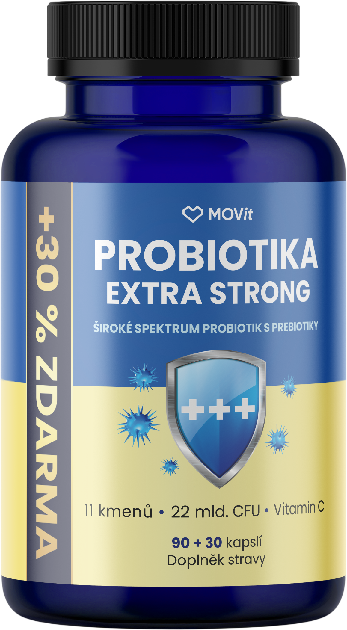MOVit Energy Probiotika EXTRA STRONG 120 kapslí