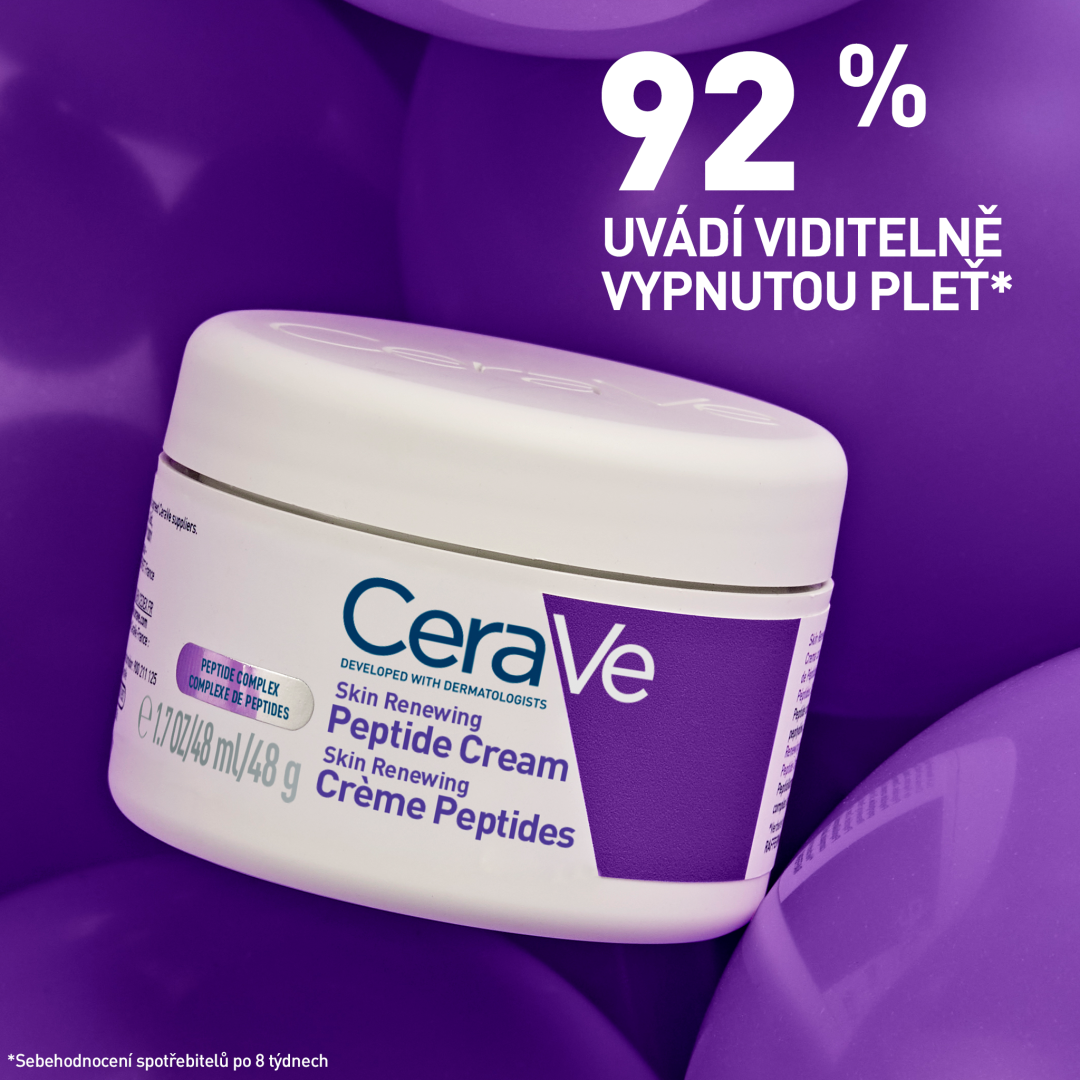 CeraVe peptidový krém pro obnovu pleti s 3 esenciálními ceramidy a niacinamidem 48 ml