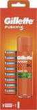 Gillette Fusion5 Holicí Hlavice Pro Muže 8 Ks + Fusion5 Ultra Sensitive 200 Ml 9 ks