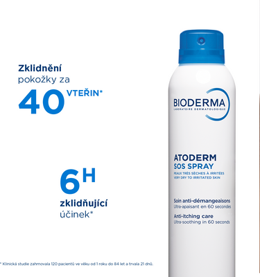 Bioderma Atoderm SOS Sprej pro suchou až atopickou pokožku 200 ml