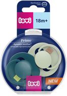 LOVI Dudlík silikonový dynamický PRIME 18m+ Pistachio/Green 2 ks