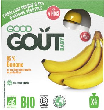 Good Goût BIO Banán 4 x 85 g