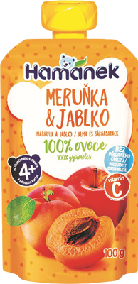 Hamánek kapsička Meruňka a jablko 100 g