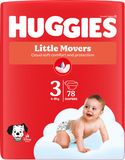 Huggies® Little Movers plenky 3 (4 - 9 kg) 78 ks