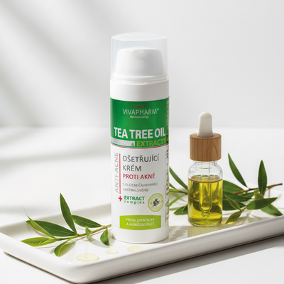 Vivaco Pleťový ošetřující krém s Tea Tree Oil 50 ml