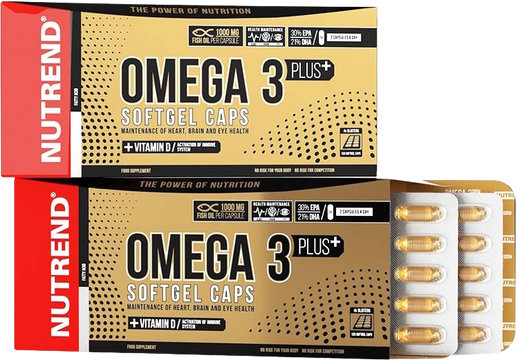 Nutrend OMEGA 3 PLUS 120 kapslí