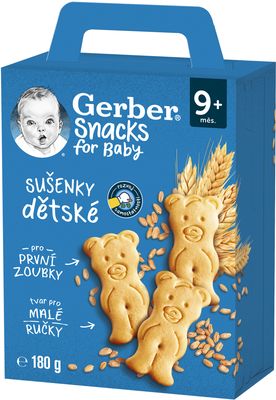 Gerber Snacks dětské sušenky 180 g