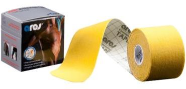 Kinezio tejp ARES kinesio tape 5cm x 5m žlutá