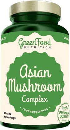 GreenFood Nutrition Asian Mushroom Complex 90 kapslí