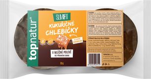 Topnatur Slim&Fit Kukuřičné chlebíčky se slaným karamelem v mléčné polevě 70 g