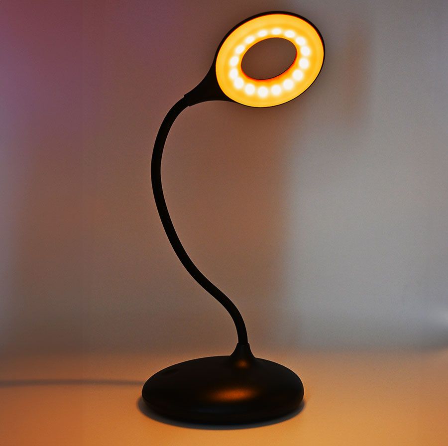 Lunesto LED Lampička na čtení bez modré složky černá