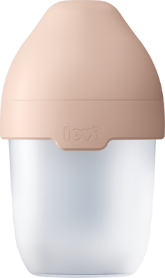 LOVI kojenecká láhev MAMMAFEEL 0m+, barva béžová 150 ml