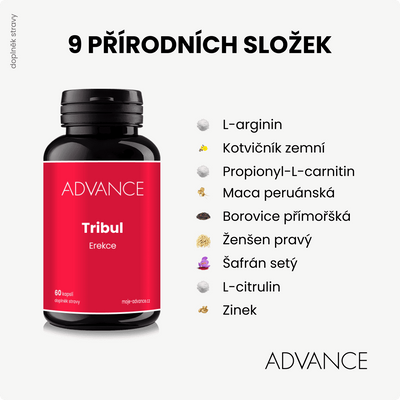 ADVANCE Tribul 60 kapslí - erekce 60 kapslí