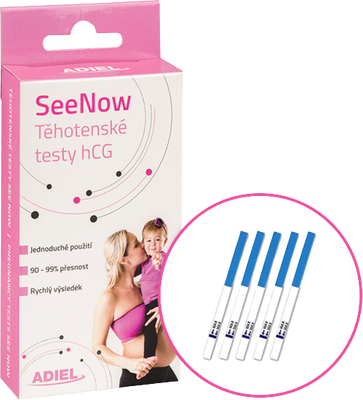Adiel SeeNow Těhotenské testy hCG 5 ks