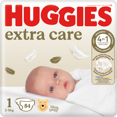 Huggies® Extra Care 1, 84 ks