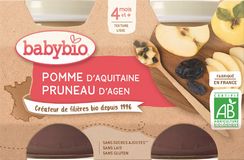 Babybio jablko švestka 2 x 130 g