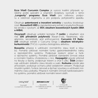 Ecce Vita Longevity, Curcumin Complex 90 kapslí