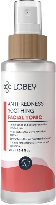 Lobey Zklidňující pleťové tonikum na začervenání pleti 100 ml