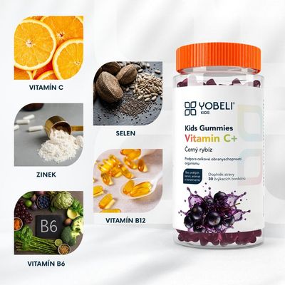 Lobey Kids omega & multivitamin Gummies - rybíz 30 ks
