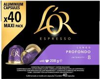 L´Or Espresso Lungo Profondo pro Nespresso®* Original kávovary 40 kapslí