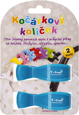T-Tomi Kočárkový kolíček modrý 2 ks