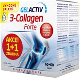 GelActiv 3-Collagen Forte 1+1 zdarma 120 kapslí