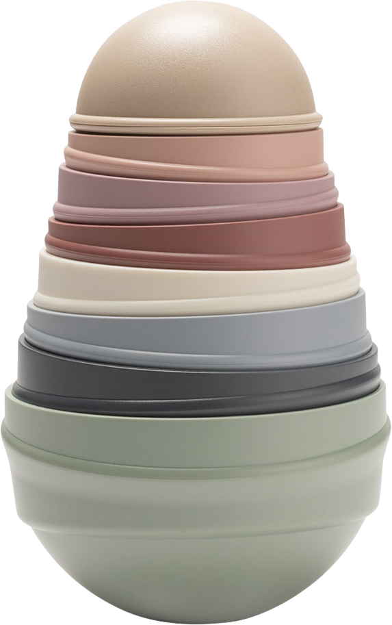 BIBS stohovací balanční věž - Pastel Rainbow