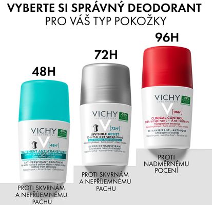 Vichy Antiperspirant 48h proti nadměrnému pocení beze skvrn 50 ml