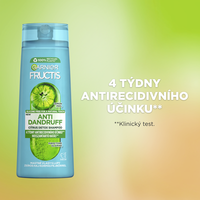 Garnier Fructis Antidandruff Citrus šampon pro mastné vlasy s lupy 250 ml