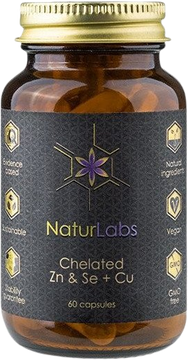 Naturlabs Zinek & Selen chelátové + Měď 60 kapslí