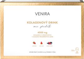 Venira kolagenový drink pro vlasy, nehty a pleť, mix 3 příchutí (jahoda, meloun, lesní plody), 30 sáčků