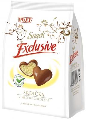 Poex Srdíčka v mléčné čokoládě 90 g