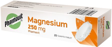 Pharmavit Magnesium 250mg 20 šumivých tablet
