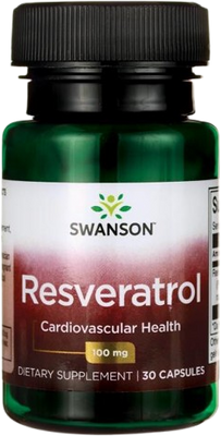 Swanson Resveratrol 100mg, 30 kapslí