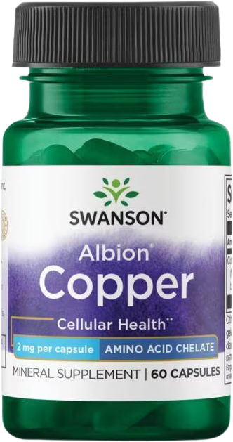 Swanson Albion Copper 2mg 60 kapslí